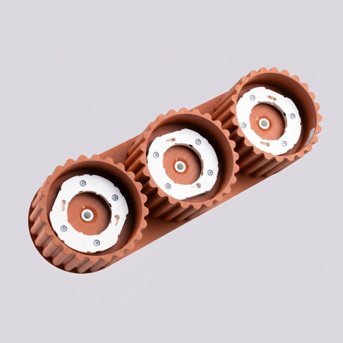 Sollux Lighting Plafondlamp AURA 3 rode oker Gx53 - 32,5x10x8cm