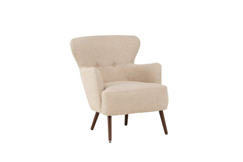 Rebellenclub Fauteuil Lov - Beige Bouclé
