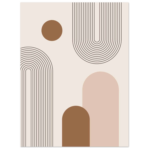 Artfulprints  Boho – Subtle geometry   poster 30x40 cm - vtwonen shop