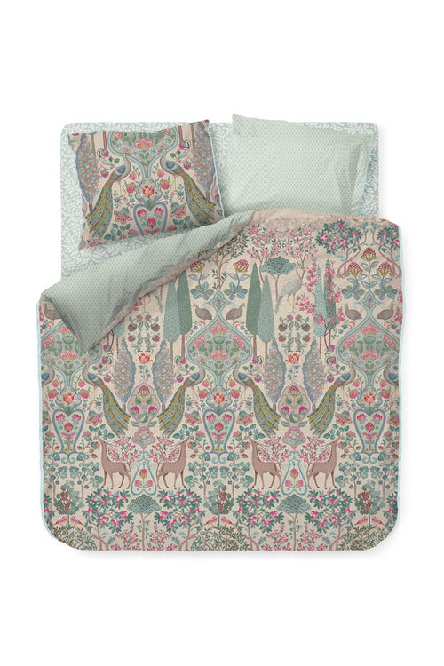 Pip Studio dekbedovertrek Pavoni - 260x200/220 cm - gebroken wit