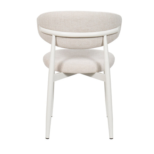 Giga Meubel Eetkamerstoel Alexia - Beige/Wit - Set van 2 - vtwonen shop