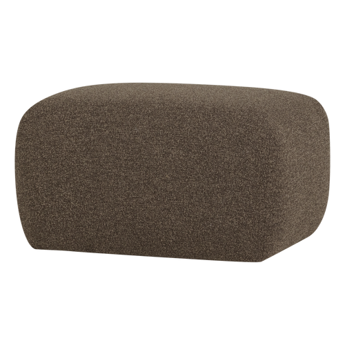WOOOD poef Mojo Base - Bouclé - Bruin Melange - 45x84x64