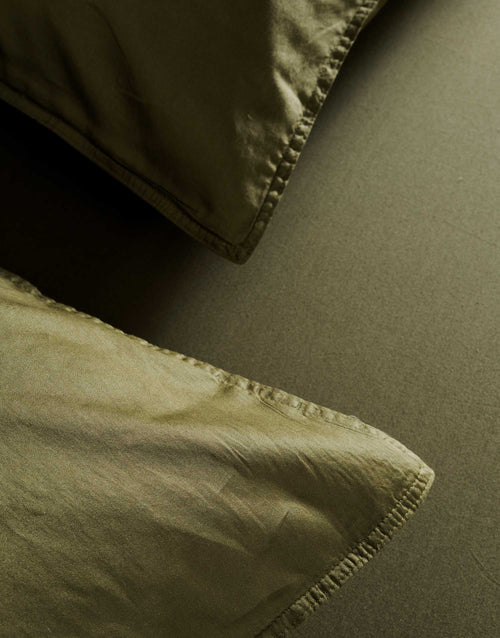Essenza Minte dekbedovertrek - Lits-Jumeaux XL – 260x200/220 cm - Mosgroen
