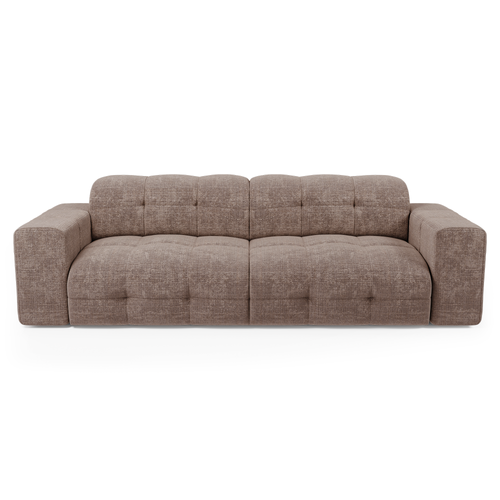 Sia Home - Rechte bank MAEL - Fluweel met reliëf - Mol - 230cm - vtwonen shop