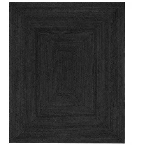 Mrcarpet Jute vloerkleed rechthoek antraciet/zwart 140x200cm - vtwonen shop