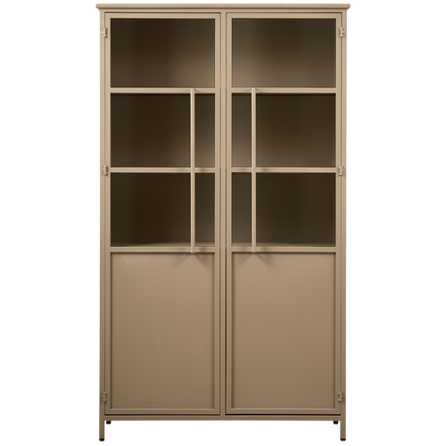 BePureHome vitrinekast Exhibit - IJzer - Khaki - 170x99x44 - vtwonen shop