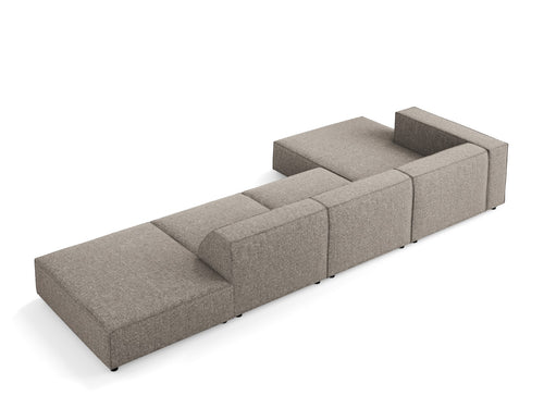 Cosmopolitan Design linker hoekbank Arendal 5-zits, chenille, grijs - 166x341x70cm