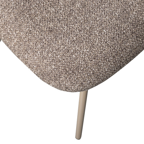 WOOOD eetkamerstoelen Valor - Polyester - Zand- Set van 2