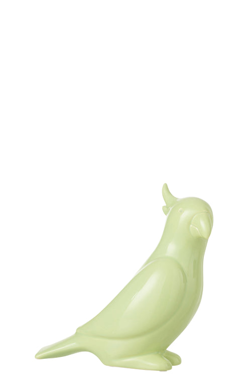 J-Line figuur Kaketoe - keramiek - groen