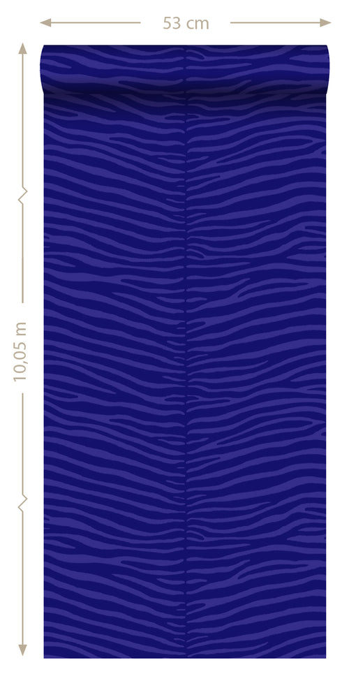 ESTAhome behang zebra's paars - 53 cm x 10.05 m - 136806