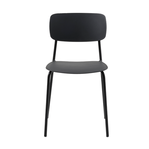 Olivine Julan Kunststof Eetkamerstoel Zwart - vtwonen shop