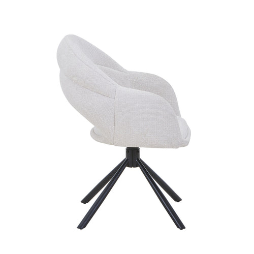 DÉJA Living Eetkamerstoel Celeste - Beige - Draaibaar - Set van 2 - vtwonen shop