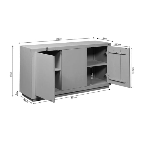 Starfurn  dressoir Brussel - bruin - 45x150x80cm - vtwonen shop