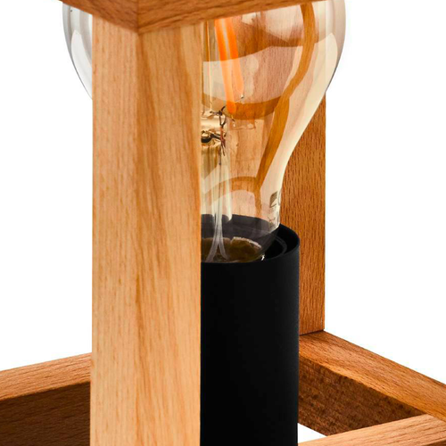 EGLO tafellamp Blackcrown 1 - e27 - 20 cm - zwart/bruin - vtwonen shop