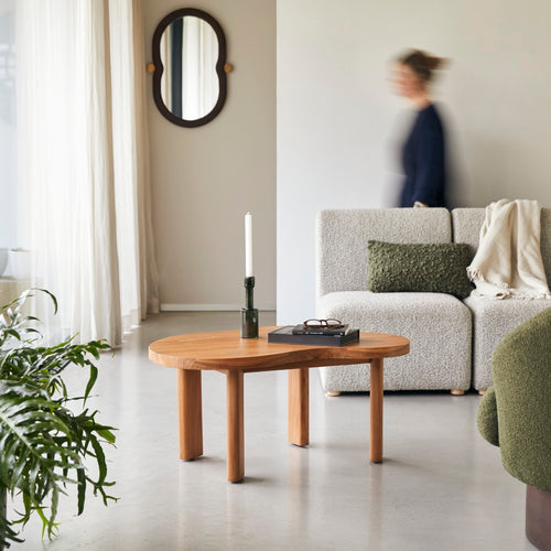 Tikamoon Salontafel in massief teak - Naturel