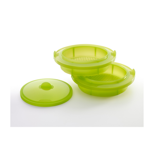 Lékué Magnetron Stoompan Stapelbaar, Siliconen