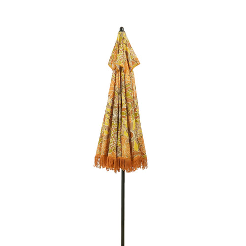 Mica Decorations Bloem Parasol - H238 x Ø220 cm - Bruin - vtwonen shop