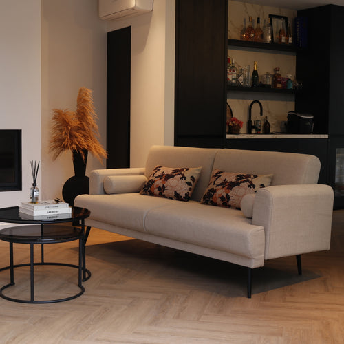 Giga Meubel Slaapbank Jason - Beige Stof - 209x91x85cm - vtwonen shop