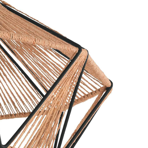 EGLO plafondlamp Adwickle - e27 - ø 44,5 cm - zwart/bruin - vtwonen shop