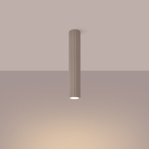 Sollux Lighting Plafondlamp KARBON 40 taupe - 6,5x6,5x40cm