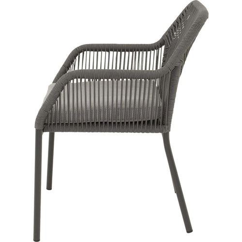 Lesli Living bistrostoel Akita - grijs - 56x62x81cm