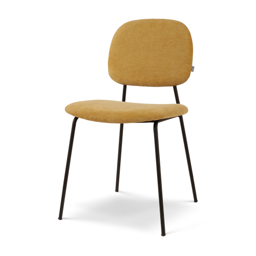 Nolon Jasmijn Eetkamerstoel Warm Oker - Zwart - vtwonen shop