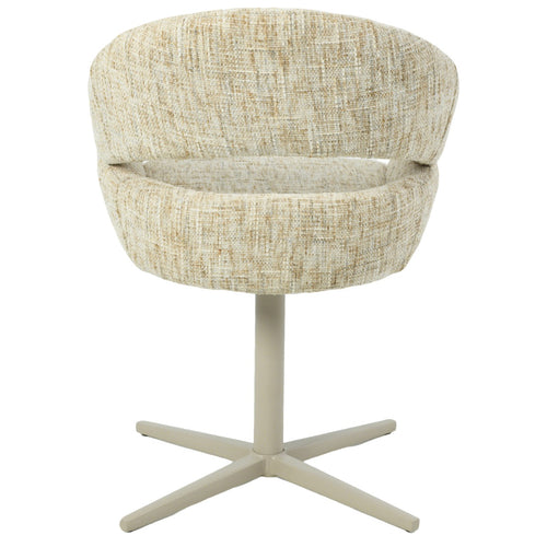 DÉJA Living Eetkamerstoel Milou - Taupe - Draaibaar - Set van 2 - vtwonen shop