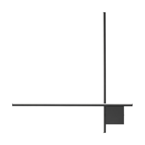 Nova Luce CROSS Geïntegreerde LED-wandlamp Sandy Black Triac dimbare LED 21W 1351lm 2700K