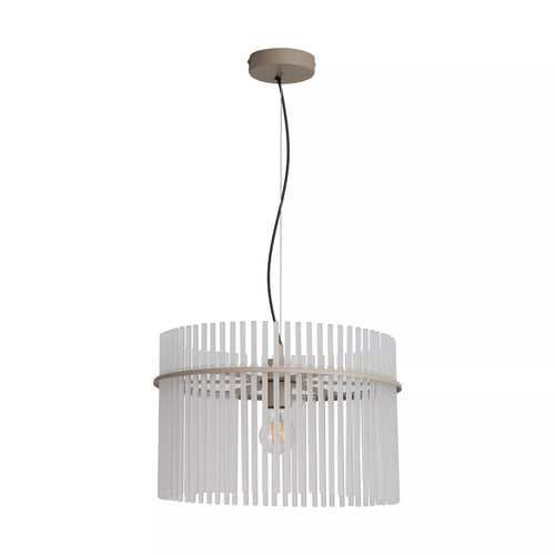 Searchlight hanglamp Swizzle - 1 lichts - 40  x 120   cm - beige