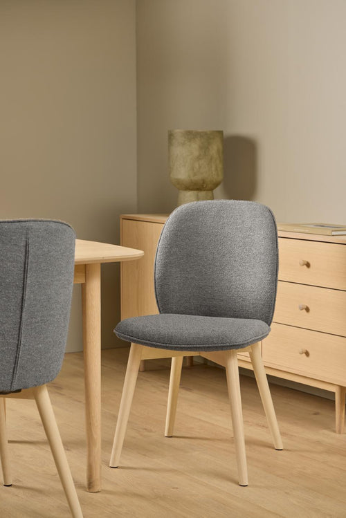 Rebellenclub Eetkamerstoel Leitra - Set Van 2 - Grijs - vtwonen shop