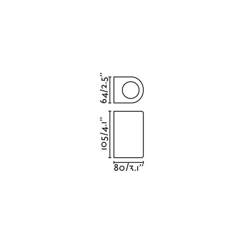 Faro Estela Estela buitenwandlamp zwart GU10 IP65
