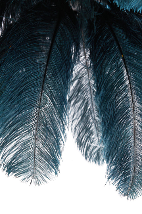 Light & Living hanglamp FEATHER - blauw - Ø80x80cm