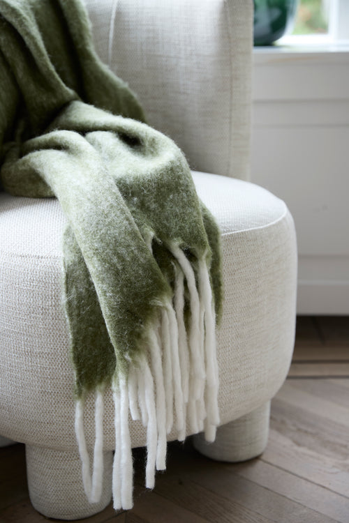 Light & Living plaid GUADA - 170x130x0.5cm - groen