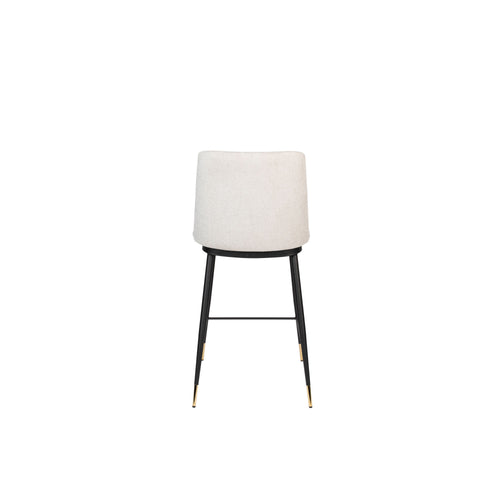 Housecraft Living Lionel Barkrukken rugleuning 65 cm Beige - Set van 2