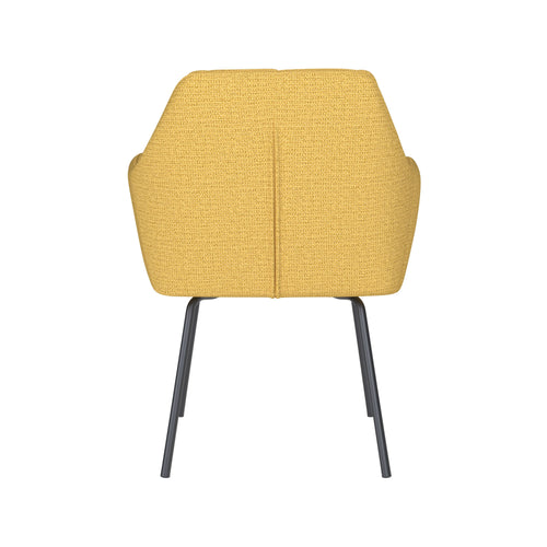 Housecraft Living Pete Eetkamerstoel Metaal Okergeel