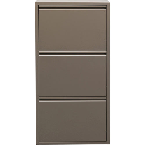 Kare Design Schoenenkast Caruso - taupe - 3 laden