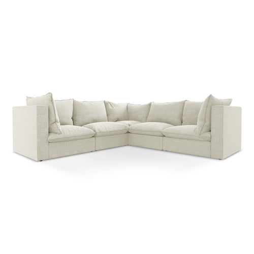 LaMiaSofa Modulaire hoekbank Ravenna - bouclé - zand - 255x255x77