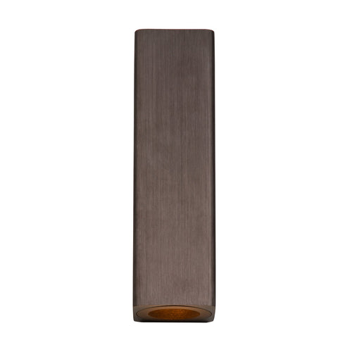 Atmooz wandlamp Bertrix - geborsteld brons - Ø 4,5 x H 16 cm - geïntegreerde led