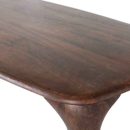 WOOOD eettafel Fiore - Mango Hout - Walnoot - 76x190x95