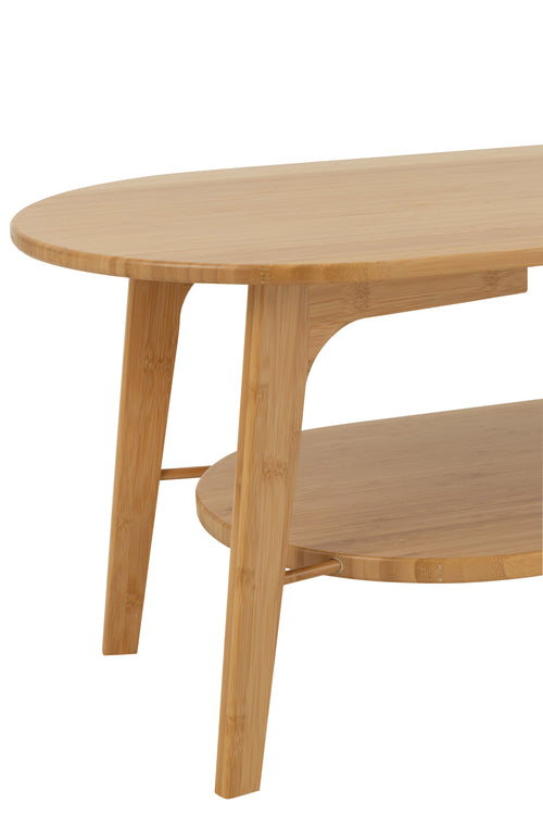 J-Line salontafel Vierkant - bamboe - naturel - vtwonen shop