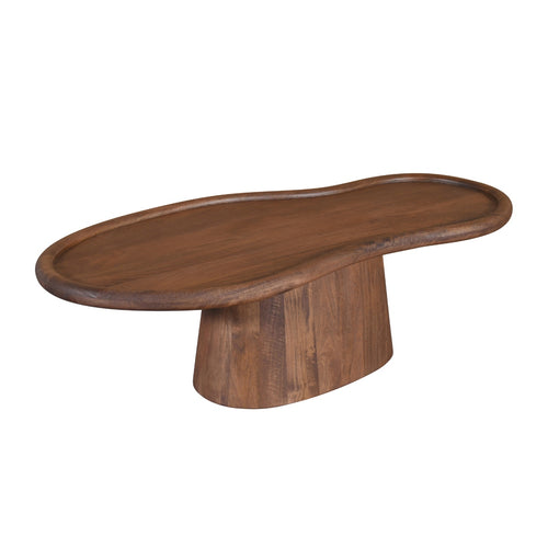 DÉJA Living Salontafel Estella - Organisch Donkerbruin Mangohout - 130x60x39cm - vtwonen shop