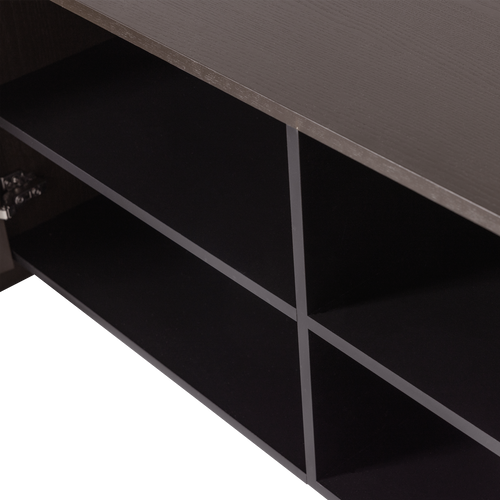 WOOOD tv meubel 200 cm Brock - Essen Fineer - Middenbruin - 53x200x44