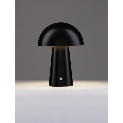 Nova Luce ANDE Geïntegreerde LED-tafellamp, matzwart, aanraakgevoelig, dimbaar, 2W 129lm 3000K, USB-aansluiting