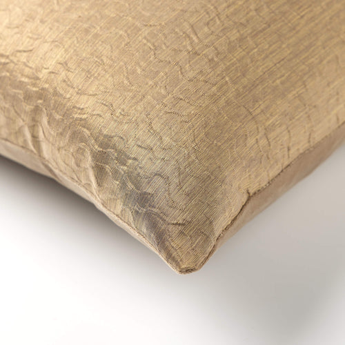 JADA - sierkussen 45x45 cm - golfpatroon - met glans - Ermine - beige