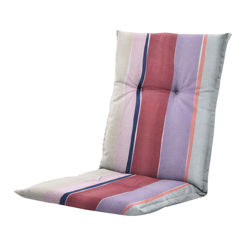 Madison tuinstoelkussen lage rug Nox - mulitkleur - 105x50x6cm - set van 4