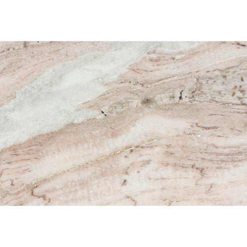 Housecraft Living Mees Bijzettafel Rond 40 cm Marmer/ Hout - Bruin