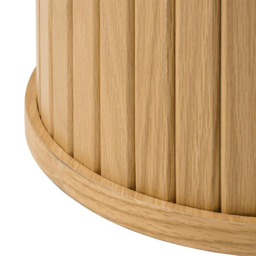 Olivine Lenn houten salontafel naturel - Ø90 cm - vtwonen shop