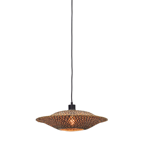GOOD&MOJO hanglamp Bali - bruin - Ø44cm - vtwonen shop