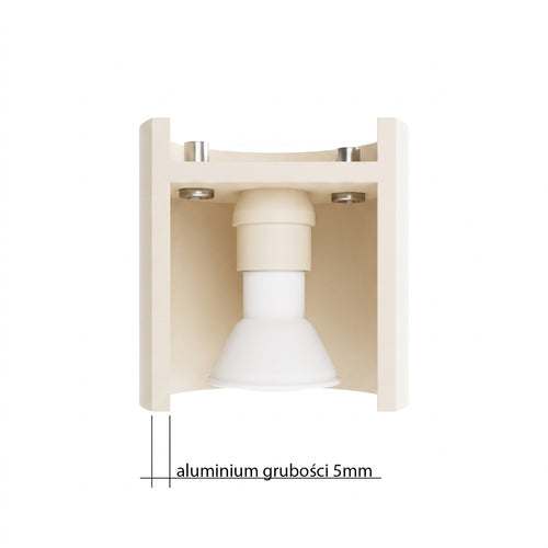 Sollux Lighting Plafondlamp ORBIS 1 beige - 10x10x10cm