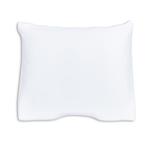 Silvana Support - Katoensatijn Kussensloop Schoudercontour voor kussen Groen - 60 x 60/70 cm - Wit